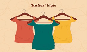 Fashion lady dress vector Fashion lady dress vector
